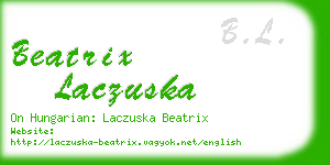 beatrix laczuska business card